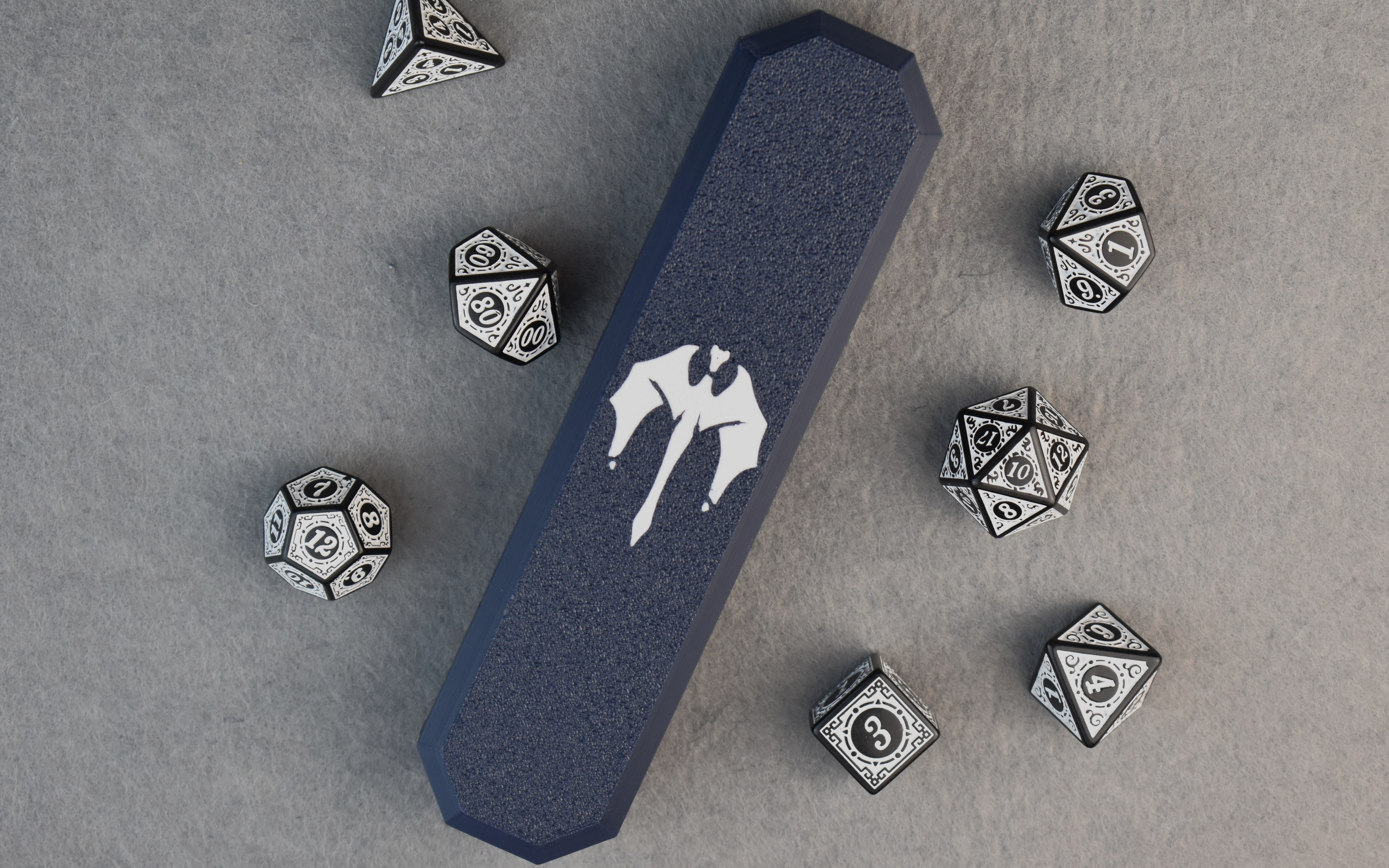 Kości z pudełkiem (Białe)