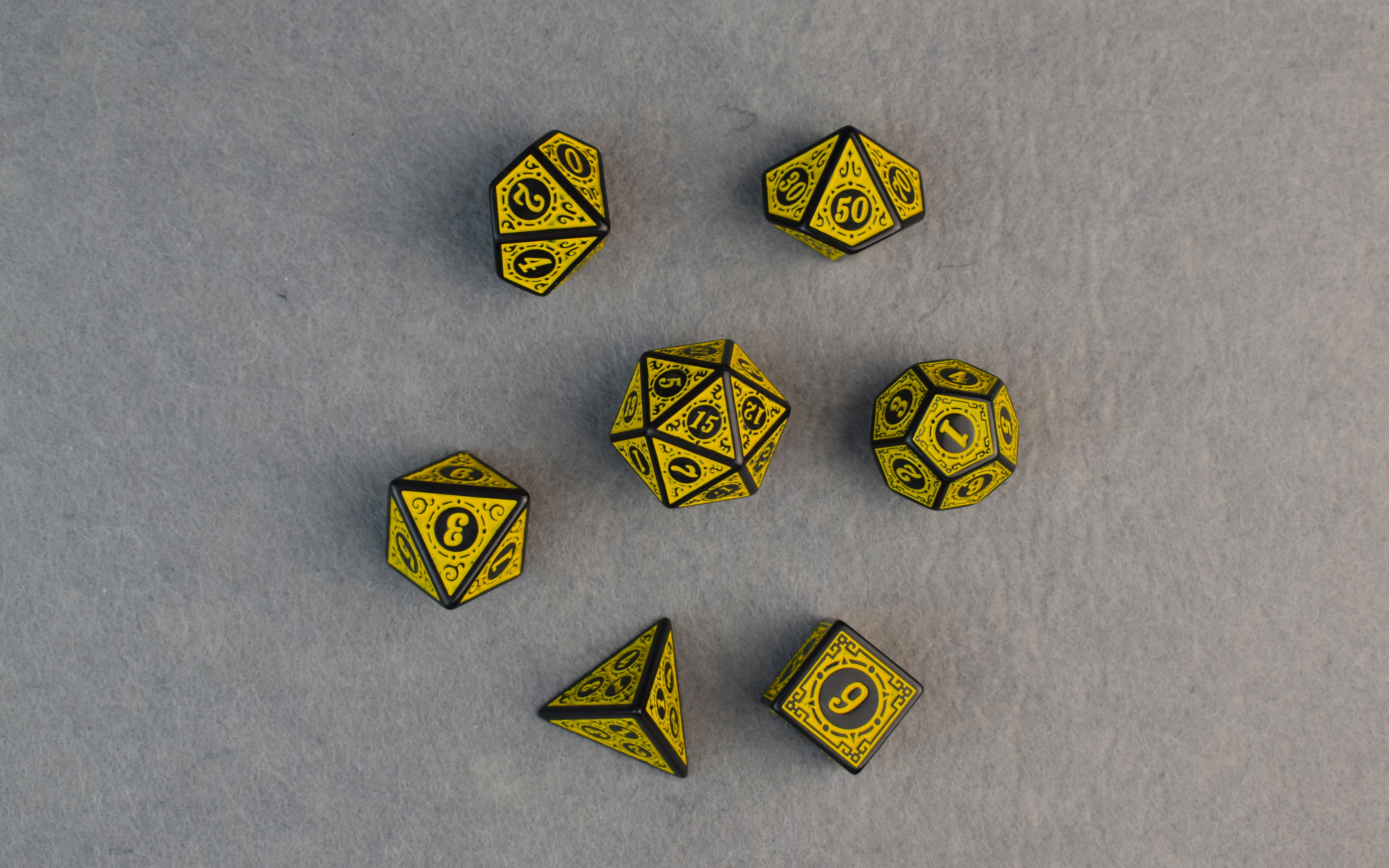 Kości z pudełkiem (Żółte)